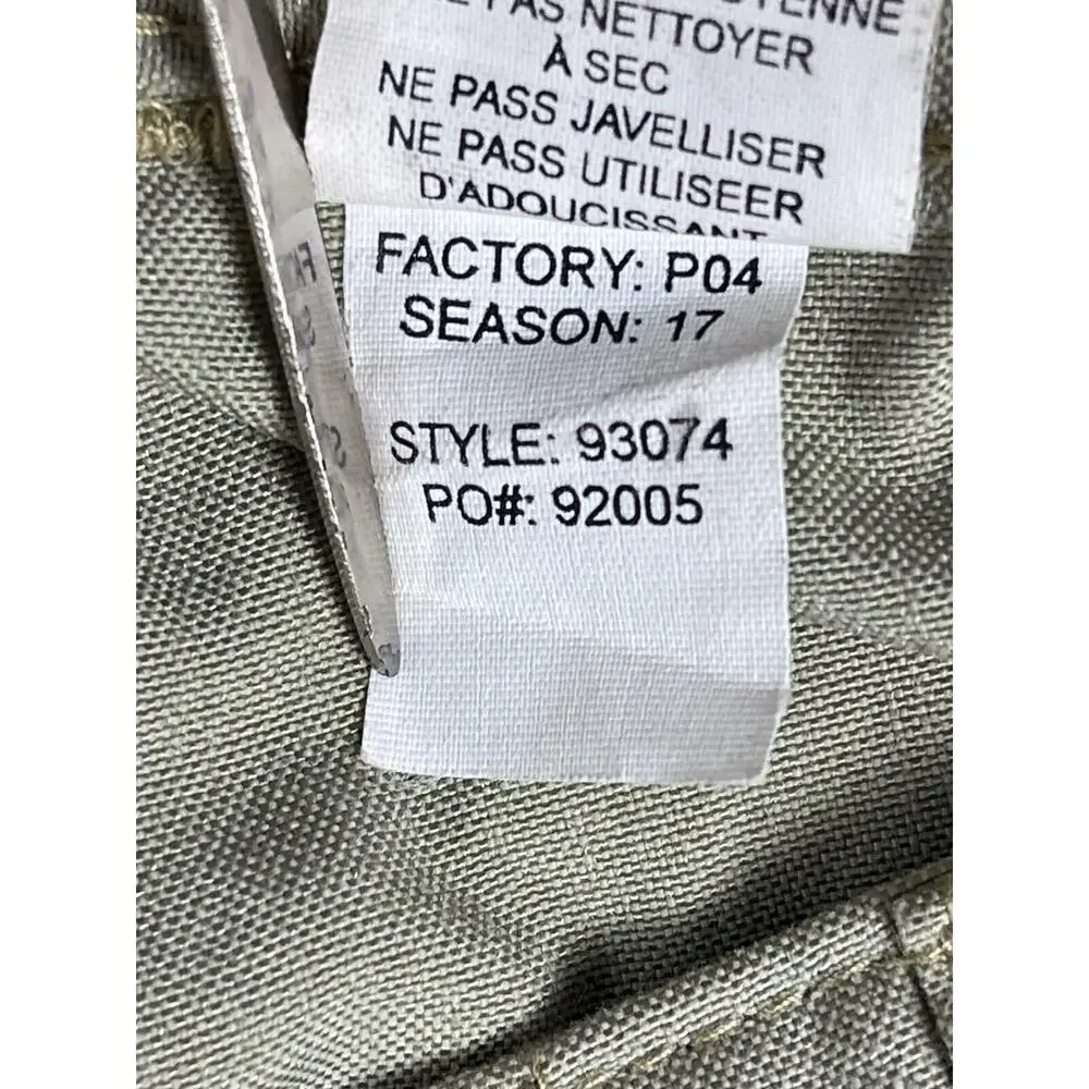 The North Face Pants Mens L Green Straight Leg Relaxed Fit Light Mid Rise Zipper